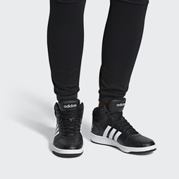 Adidas Hoops 2.0 Mid Férfi Akciós Cipők - Fekete [D47823]